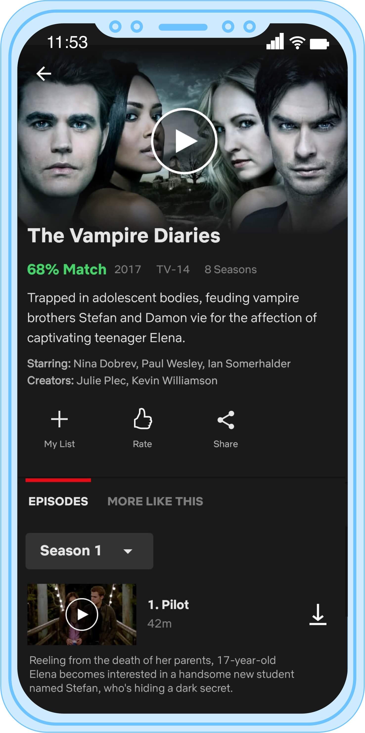 Stream Vampire Diaries VPNCity